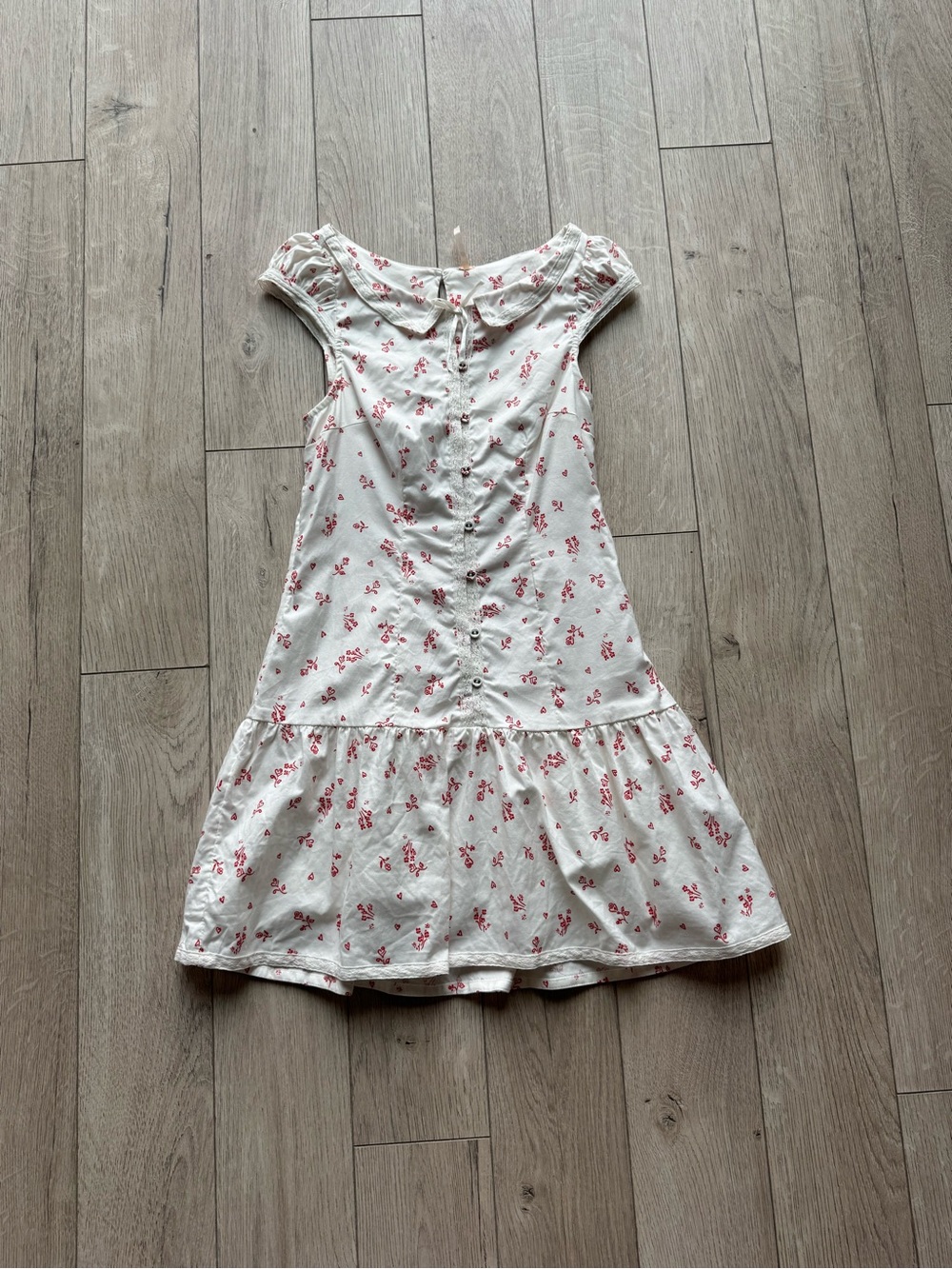 Free People Beasley Mini Dress Ivory Combo